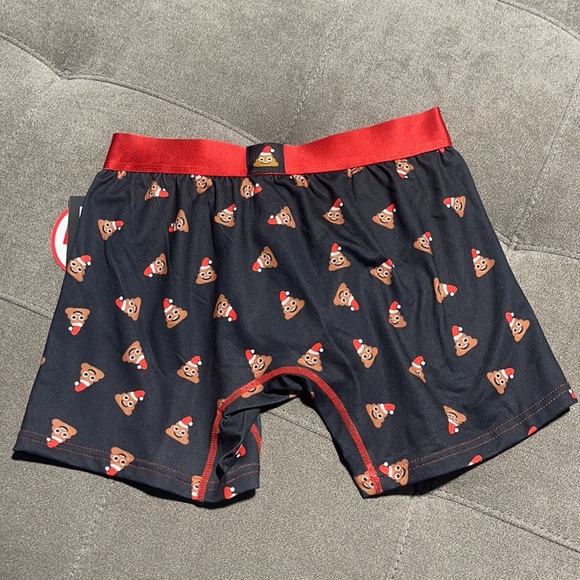 💩🎅 Swag Poop Emoji with Santa Hat Boxers🎅💩 - Picture 4 of 5
